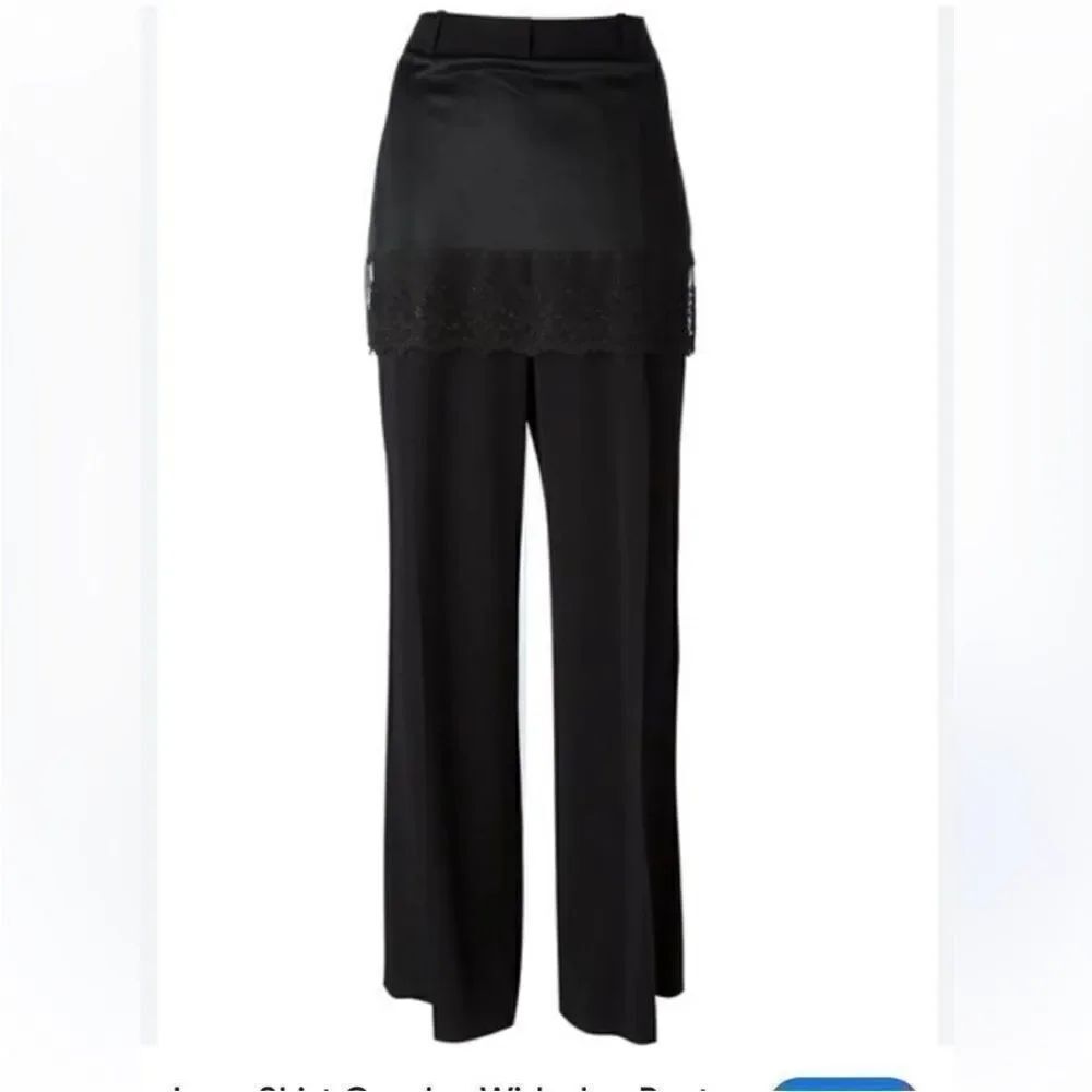Givenchy Elegant Black Women's Pants with overlay, S